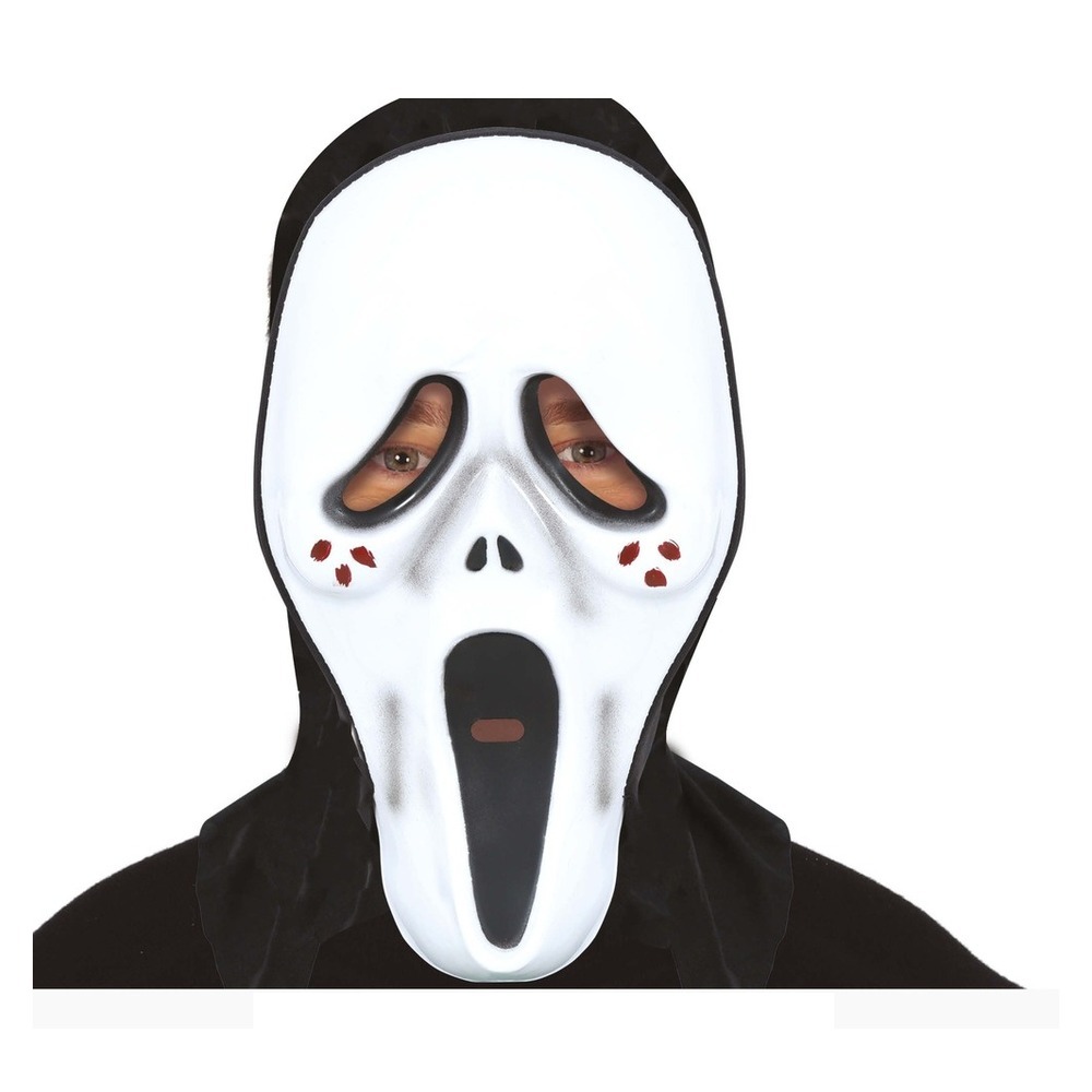 Morder Maske Med Hætte | Halloween Maske - Hovedtilbehør - Temashop