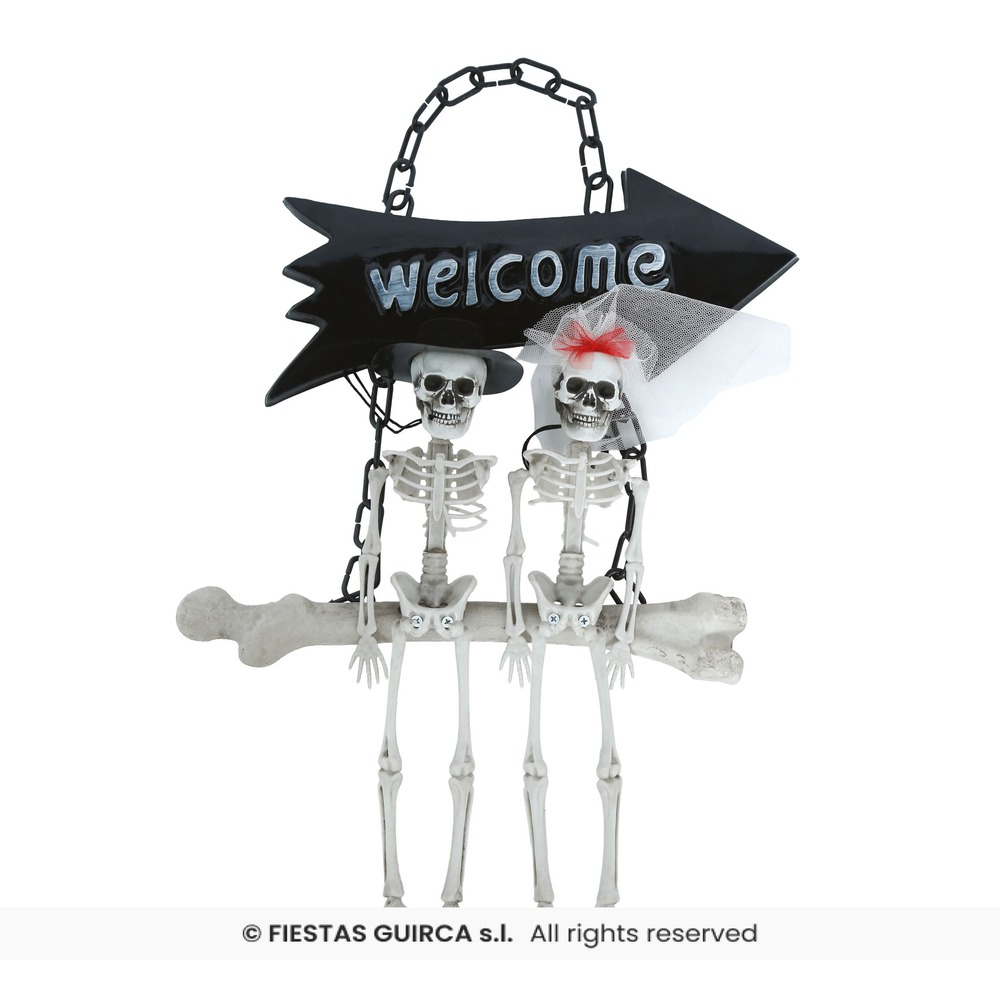 Welcome Skelet Skilt