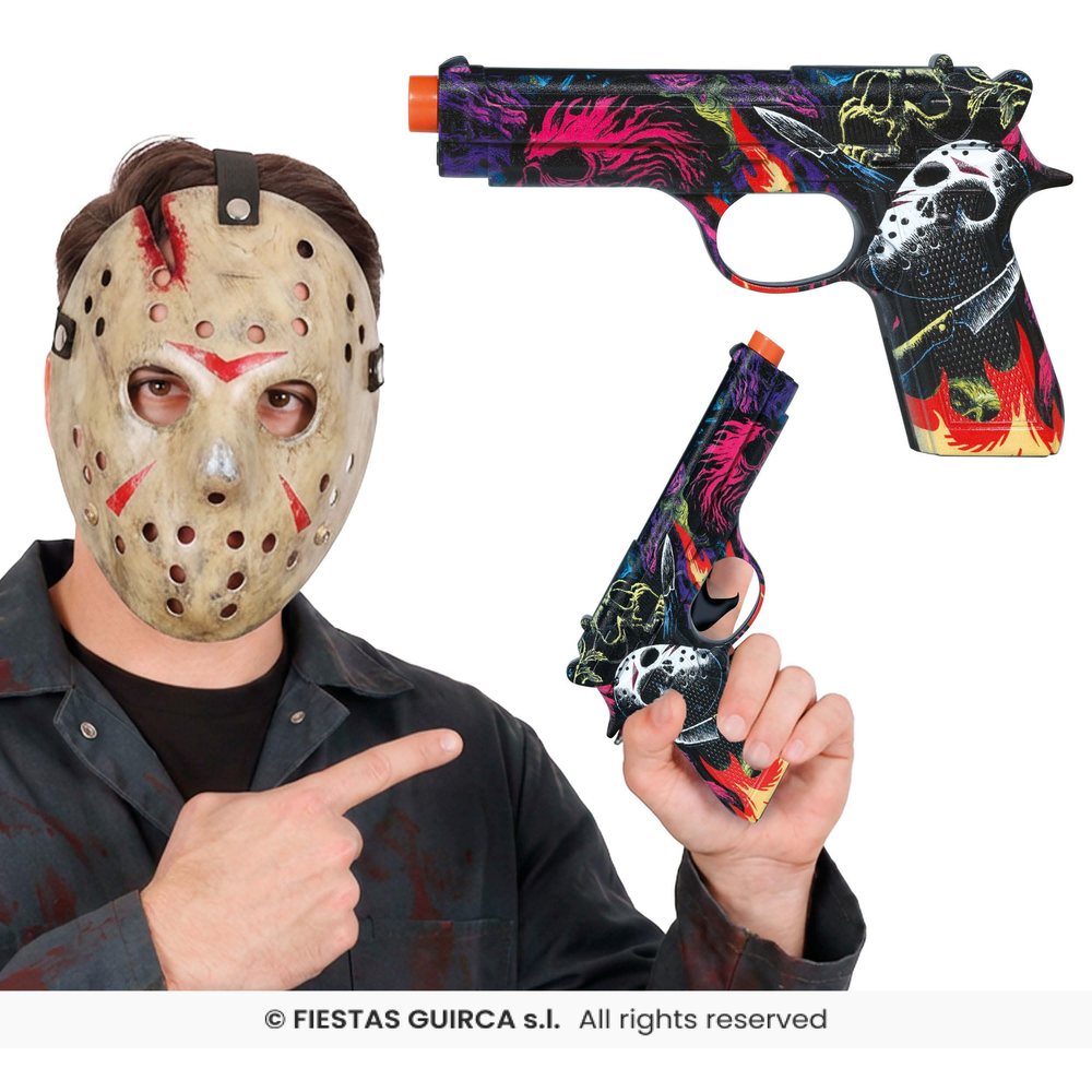 Jason Voorhees Pistol (22 cm) | Jason Voorhees Våben - Kropstilbehør - Temashop