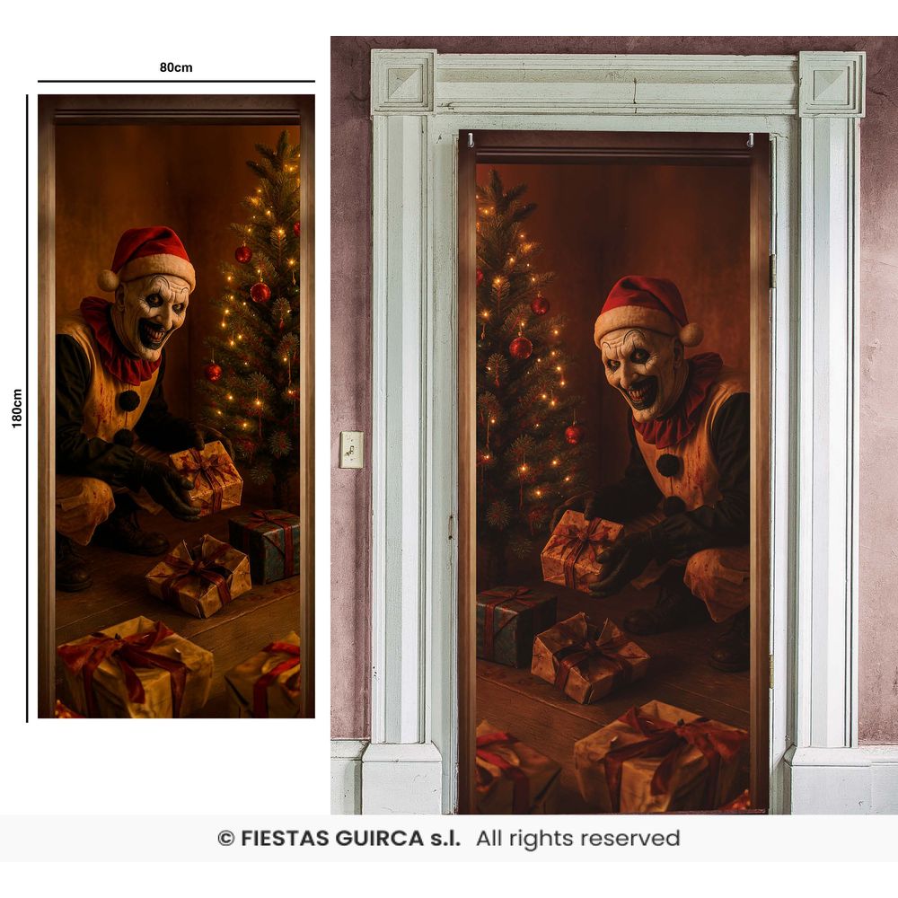 Uhyggelig Julemand Dørcover