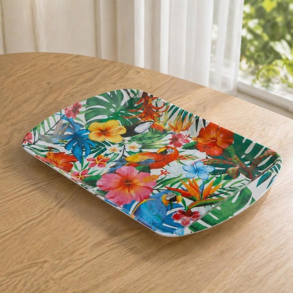 Hawaii Fad - 1 stk (39 x 24 cm) | Hawaii Tallerkner - Temashop