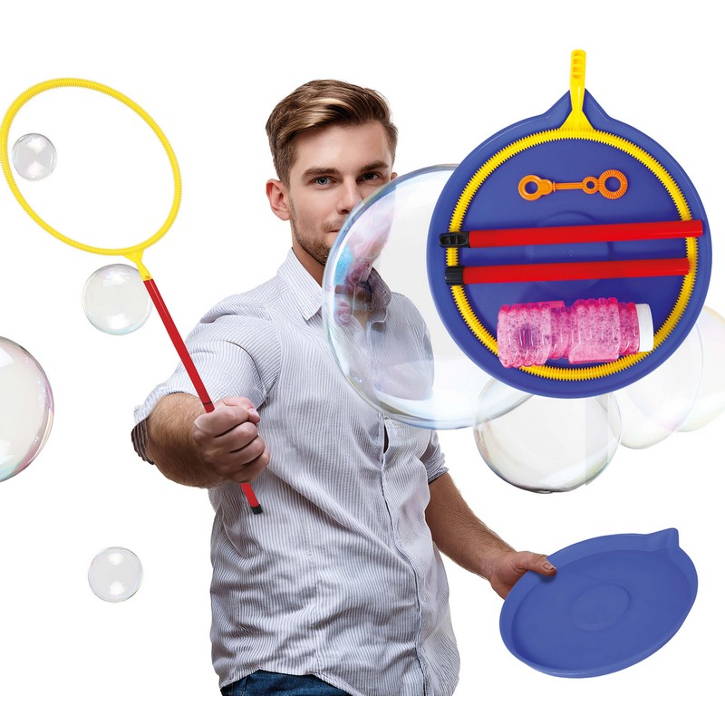 Jumbo Sæbeboble Ring & Bakke | Udendørsspil Sæbebobler - Festtilbehør - Temashop