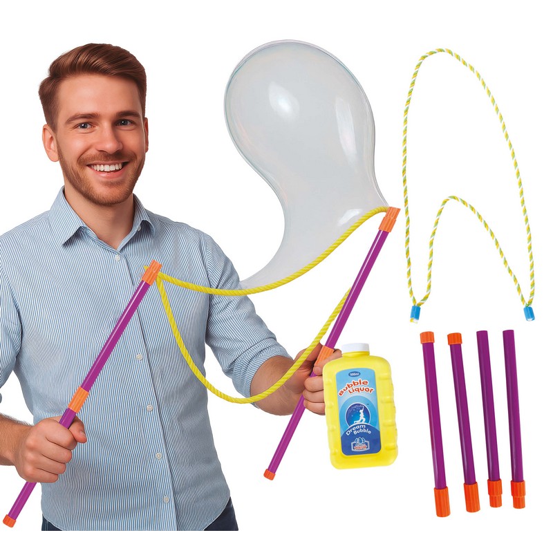 Gigant Sæbeboble Kit | Udendørsspil Sæbebobler - Festtilbehør - Temashop