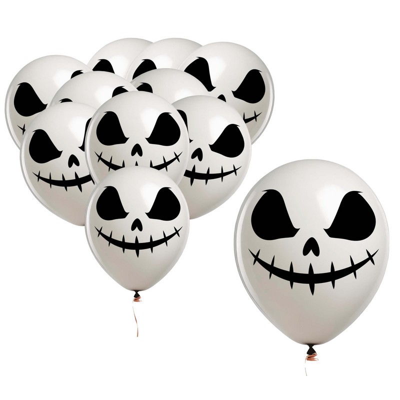 Skellington Spøgelse Latexballoner