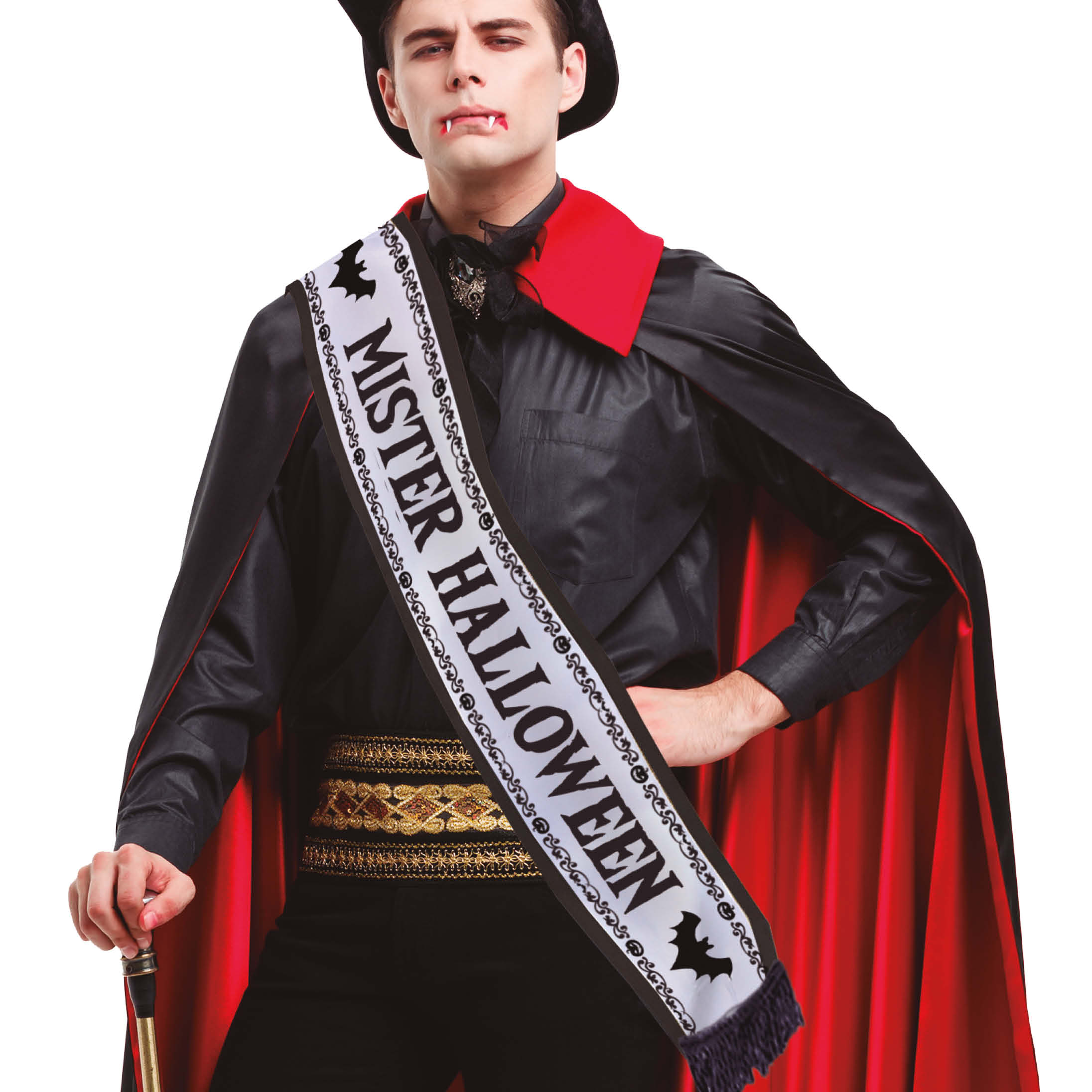 Mister Halloween Skråbånd | Halloween Skråbånd - Festtilbehør - Temashop