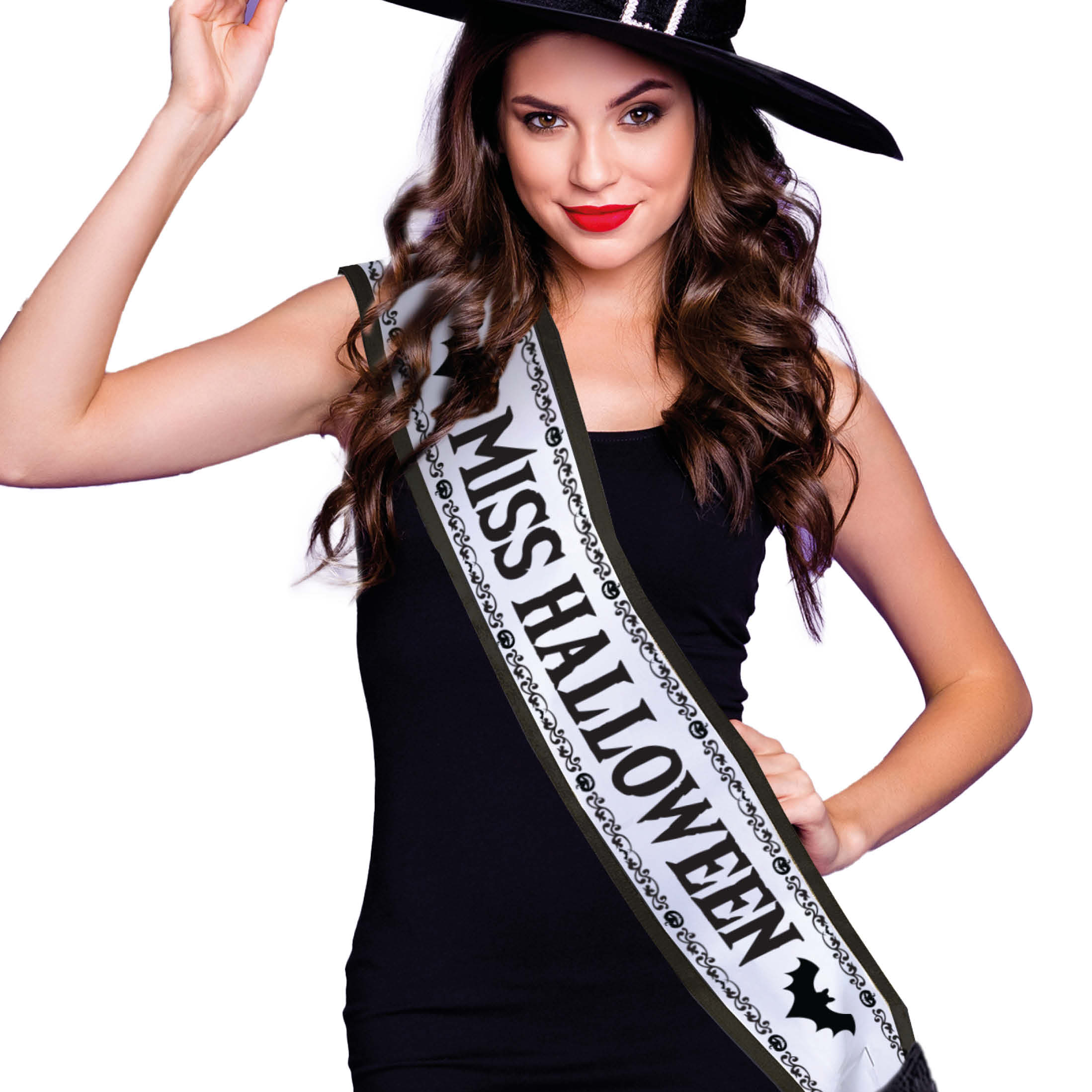 Miss Halloween Skråbånd | Halloween Skråbånd - Festtilbehør - Temashop