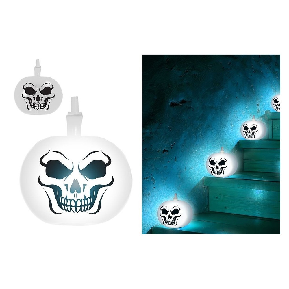 Skelet LED Balloner Hvid/Sort