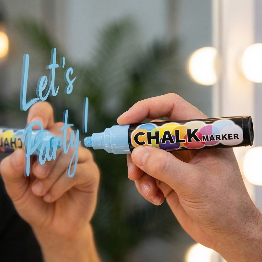 Kridt Marker Lyseblå - 1 stk | Blåt tema DIY tilbehør - Temashop