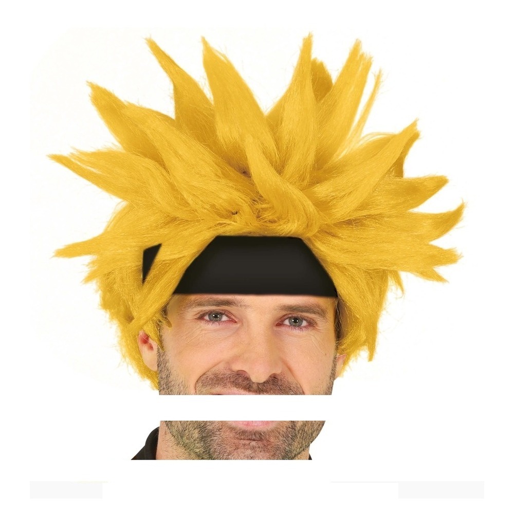 Pigget Anime Paryk Gul | Anime Paryk - Hovedtilbehør - Temashop