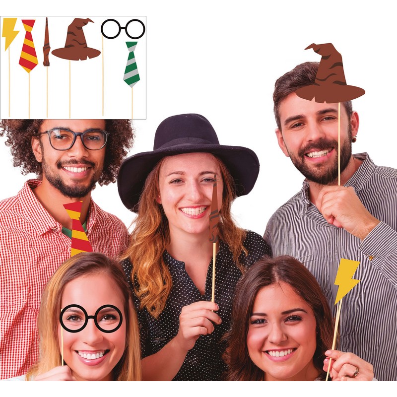 Troldmand Selfie props - 6 stk | Troldmand Photobooth - Temashop