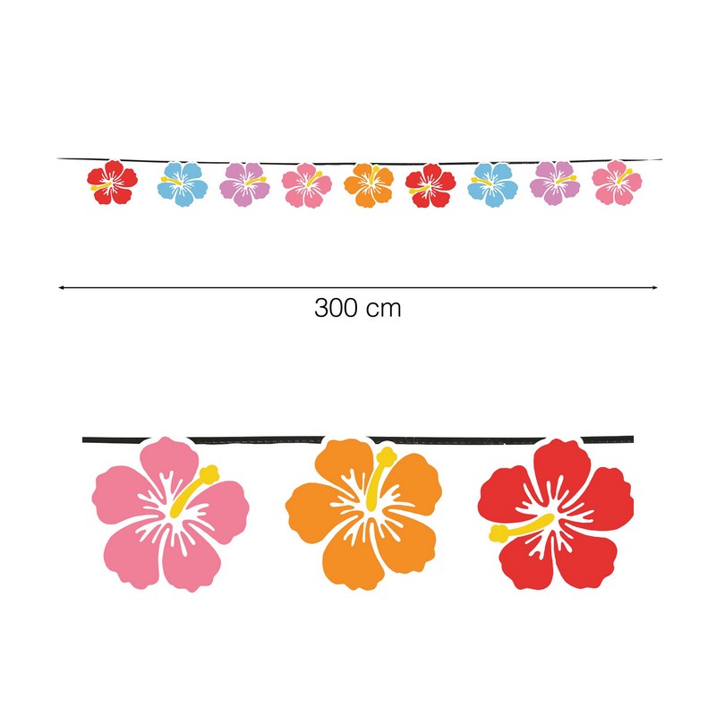 Hawaiiblomster Guirlande