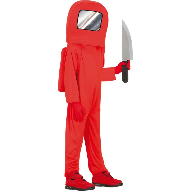 Imposter Rød Astronaut Børnekostume