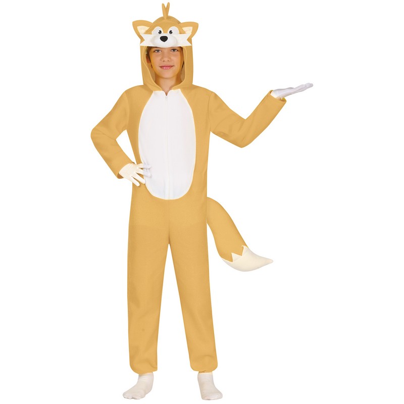 Gul Ræv Onesie Børnekostume