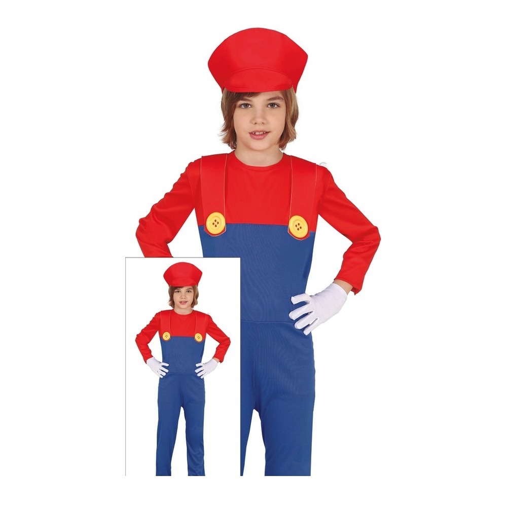 Super Mario Børnekostume | Super Mario udklædning til børn - Temashop