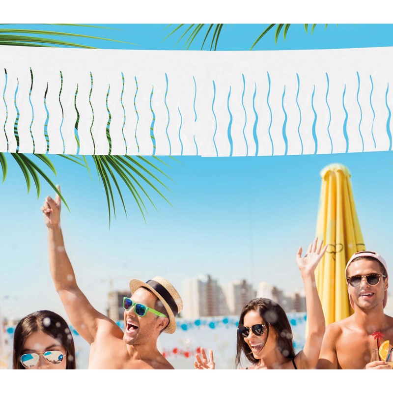 Frynseguirlande Hvid