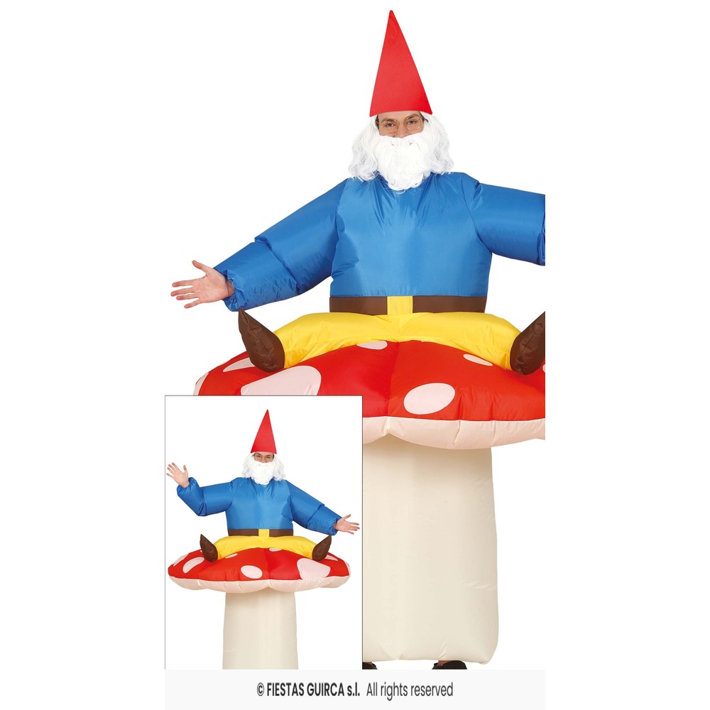 Oppusteligt Svampekostume Med Nisse