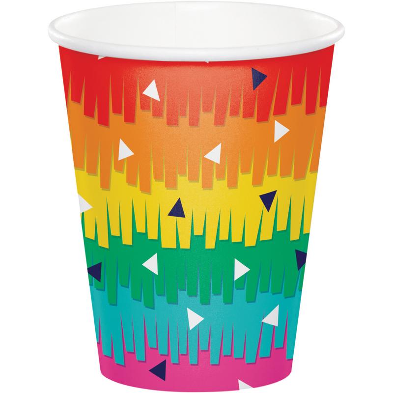 Fiesta Fun Papkrus - 8 stk (250 ml) | Fiesta Krus - Temashop