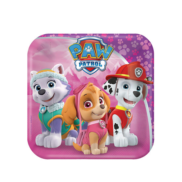 Firkantede Paw Patrol Tallerkener