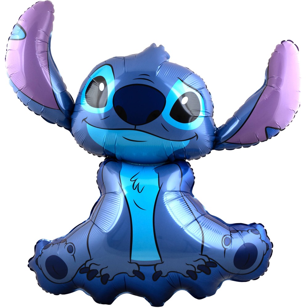 Stitch Shape Folieballon - 5 stk (90 x 97 cm) | Stitch Folieballoner - Temashop