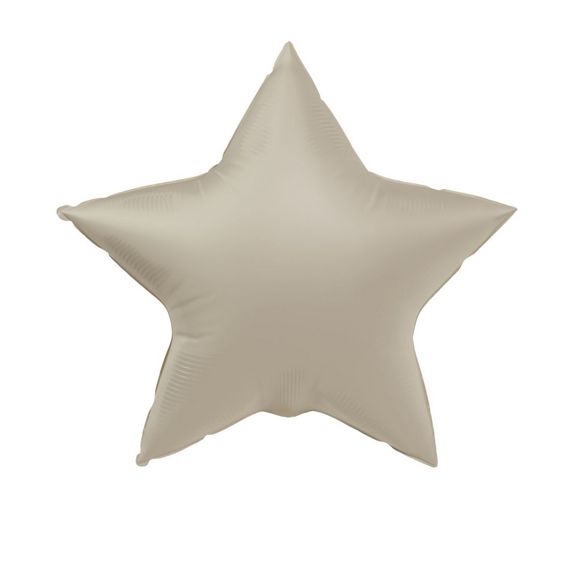 Stjerne Folieballon Creamy Latte - 1 stk (45 cm) - Temashop