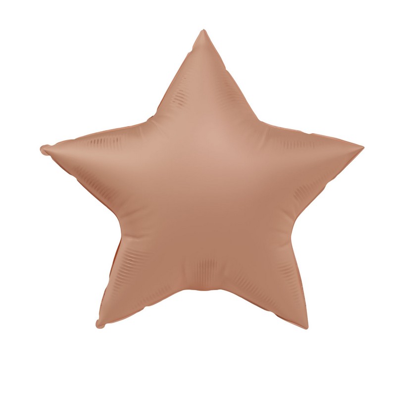 Stjerne Folieballon Vintage Rose - 1 stk (45 cm) | Rosaguld tema Folieballoner - Temashop