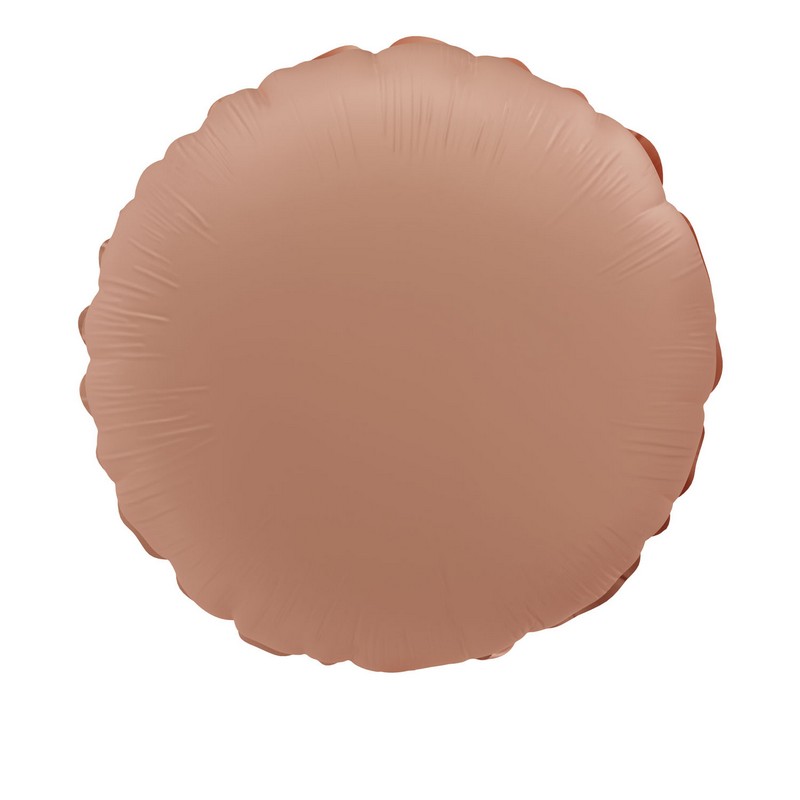 Rund Folieballon Vintage Rose - 1 stk (45 cm) | Rosaguld tema Folieballoner - Temashop
