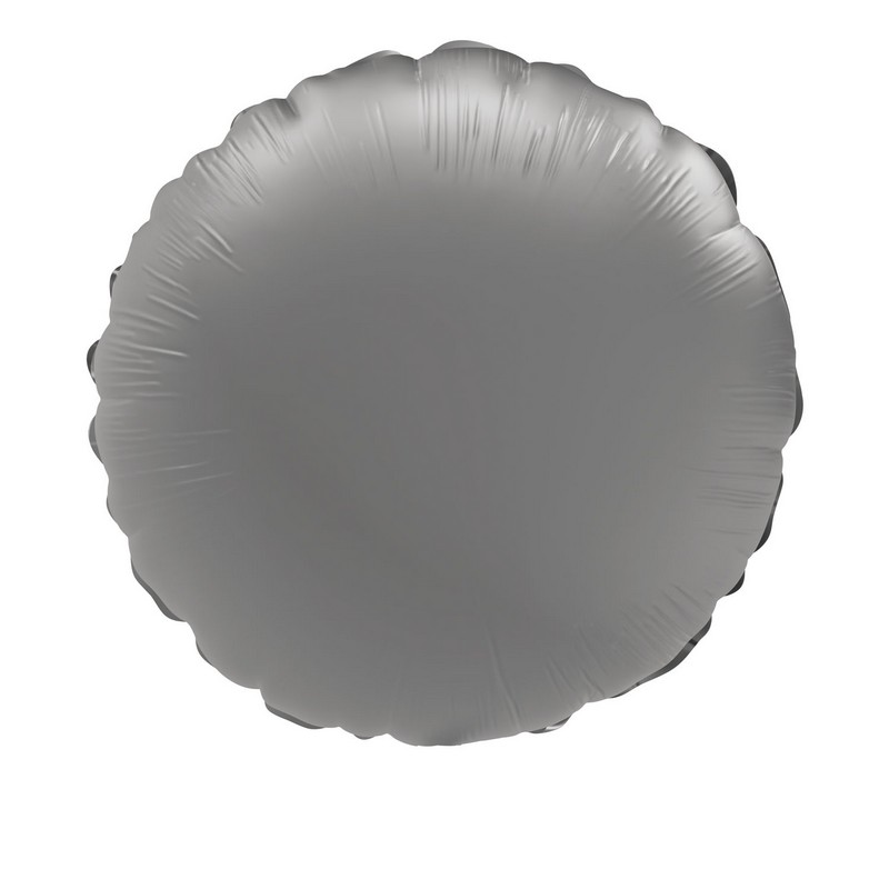 Rund Folieballon Sølv - 1 stk (45 cm) | Sølv tema Folieballoner - Temashop
