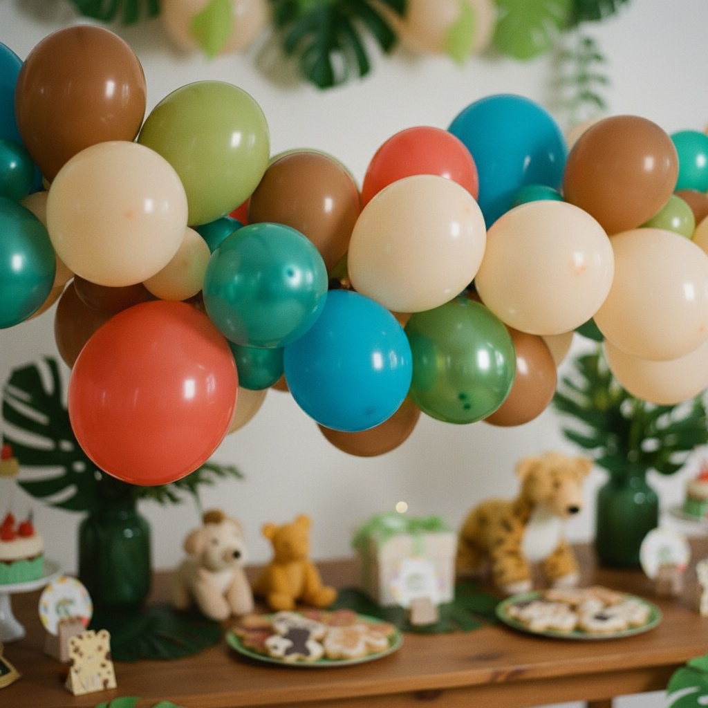 Zoo Party Ballonbue - 66 dele | Zoo dyr Ballonbue - Temashop