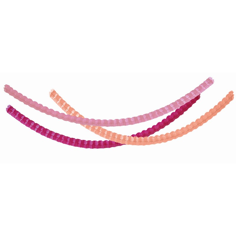 Pastel Vibes Guirlande Rosa - 3 stk (3 m) | Pink tema Guirlander - Temashop