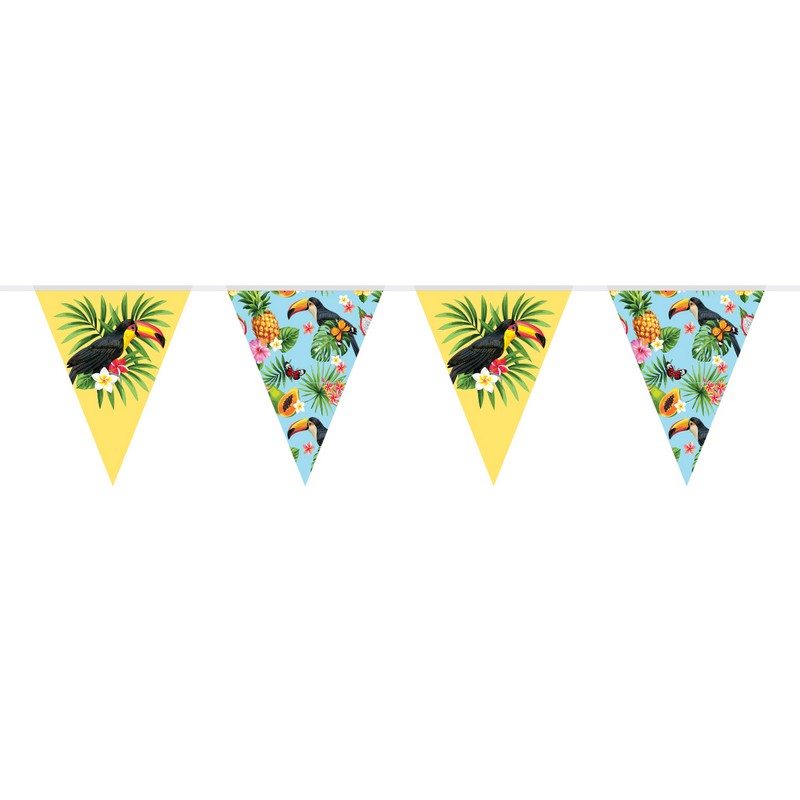 Toucan Vimpelguirlande - 1 stk (10 m) | Fugl Guirlander - Temashop