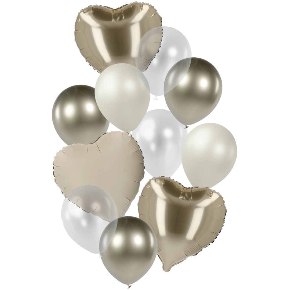 Bryllup Ballonmix Guld