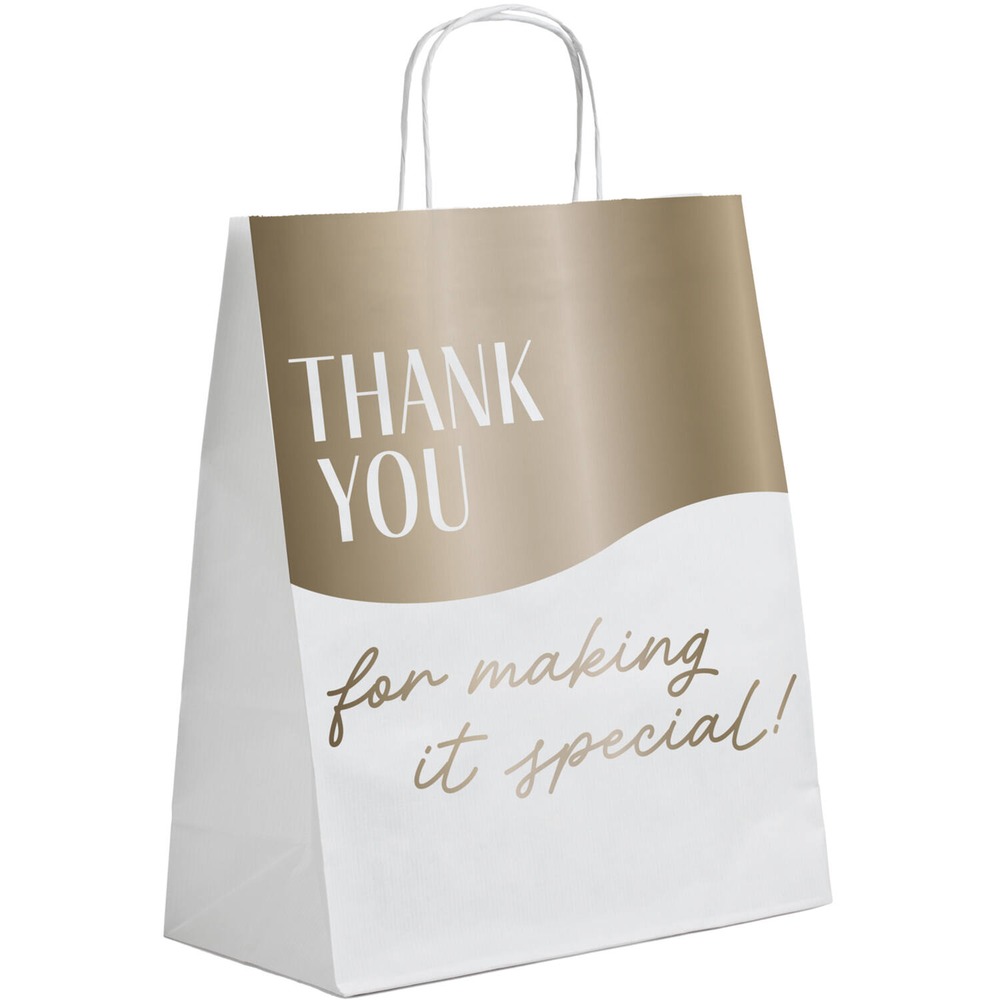 Thank You Gaveposer - 6 stk (15 x 23 x 6 cm) | Bryllup Poser / Goodiebags - Temashop