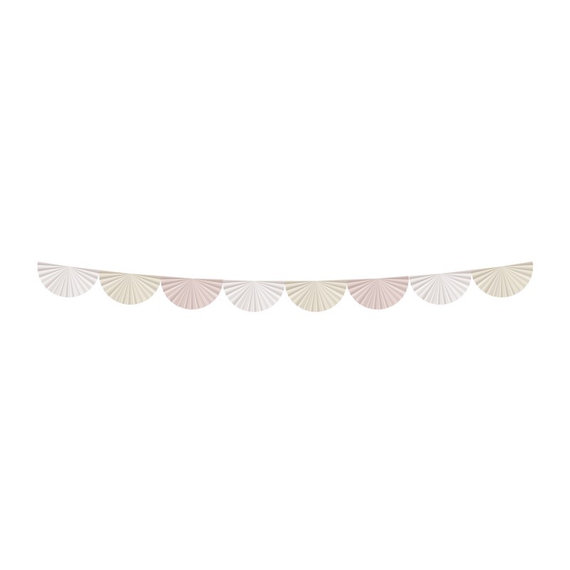 Vifteguirlande Pastel - 1 stk (4 m) | Pastel Guirlander - Temashop