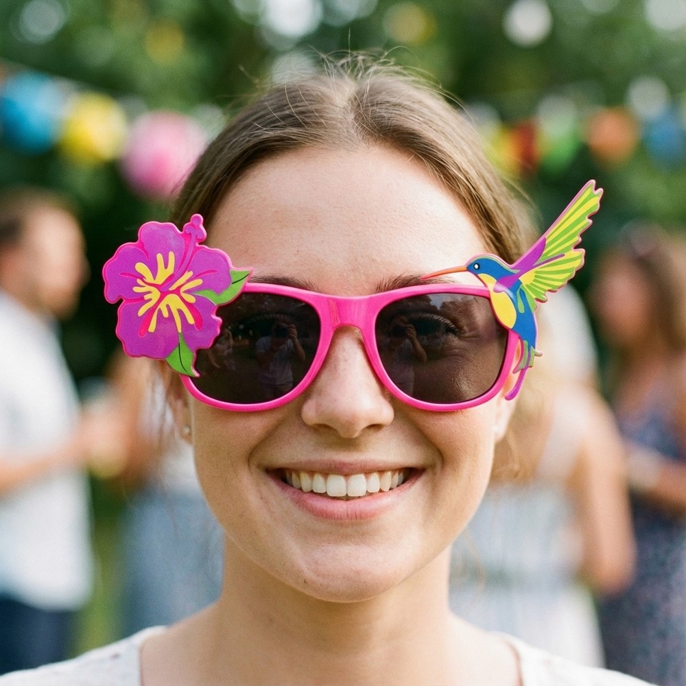 Kolibri Hawaii Briller Pink | Hawaii Briller - Hovedtilbehør - Temashop