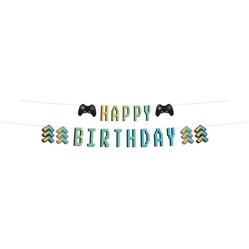 Level Up Happy Birthday Guirlande