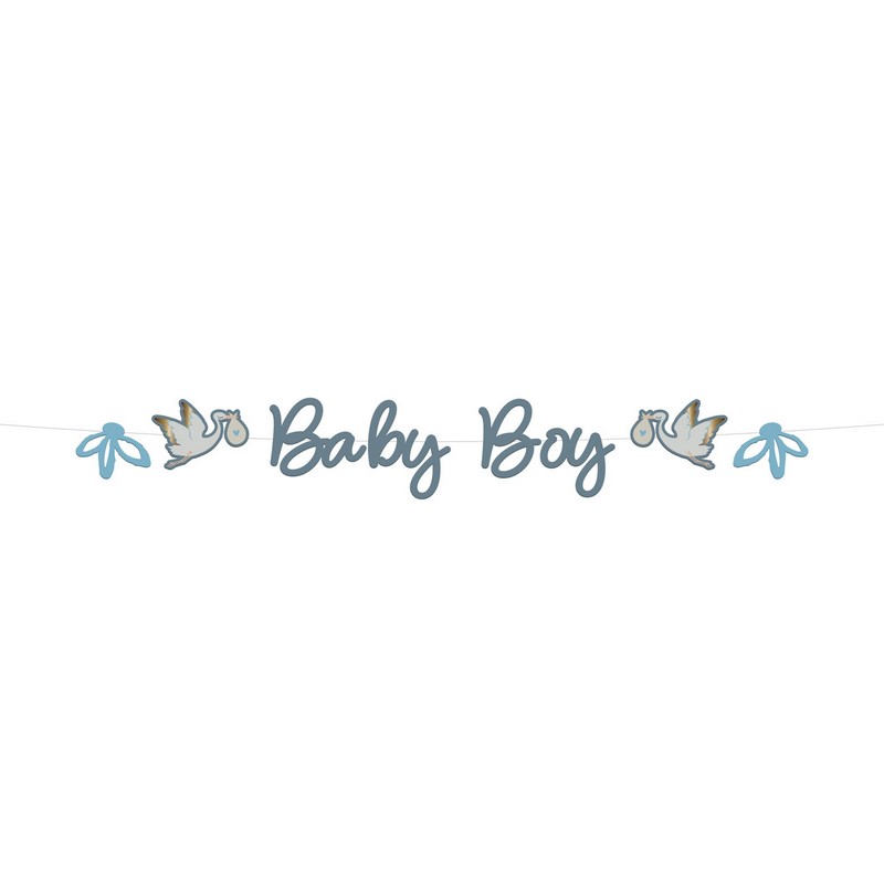 Baby Boy Guirlande Blå