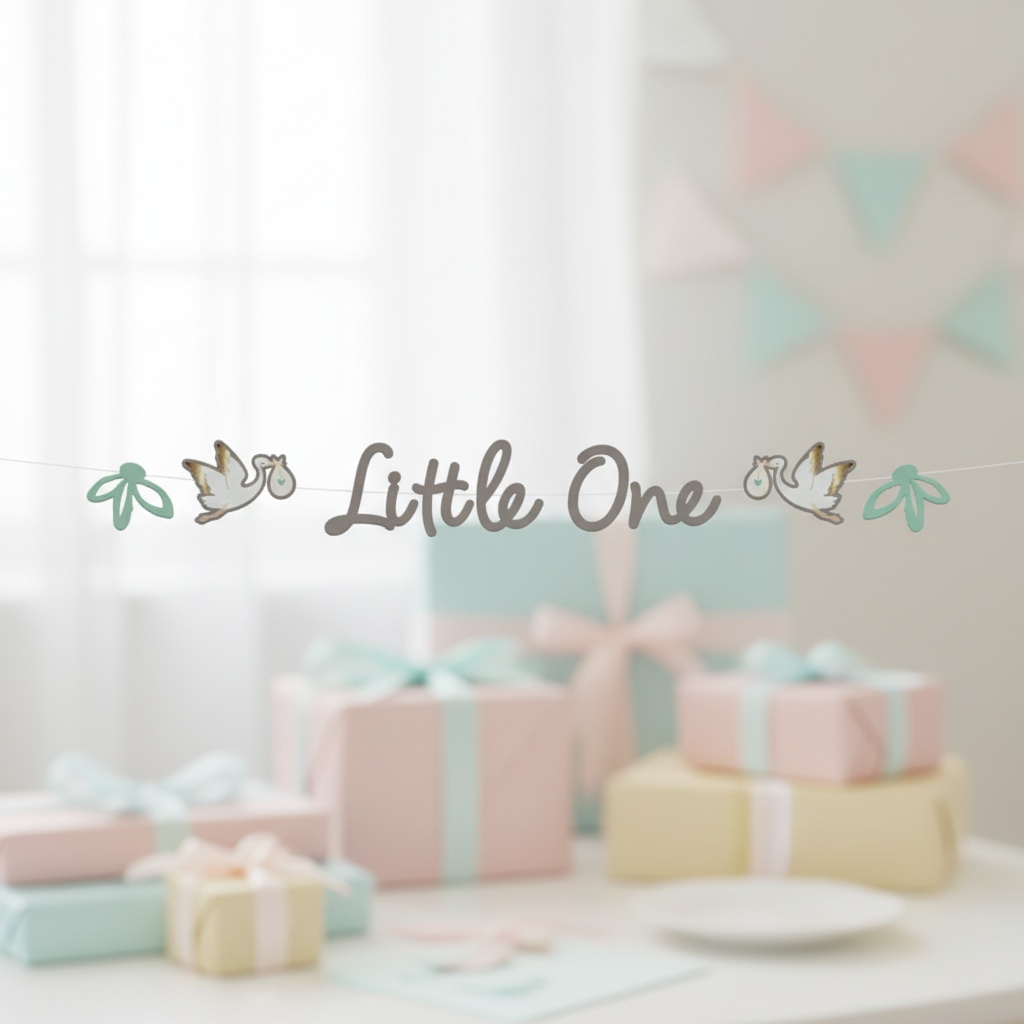 Little One Guirlande Grå