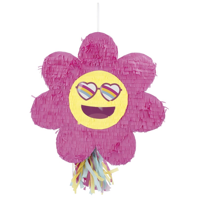 Emoji Blomst PiÃ±ata Pink