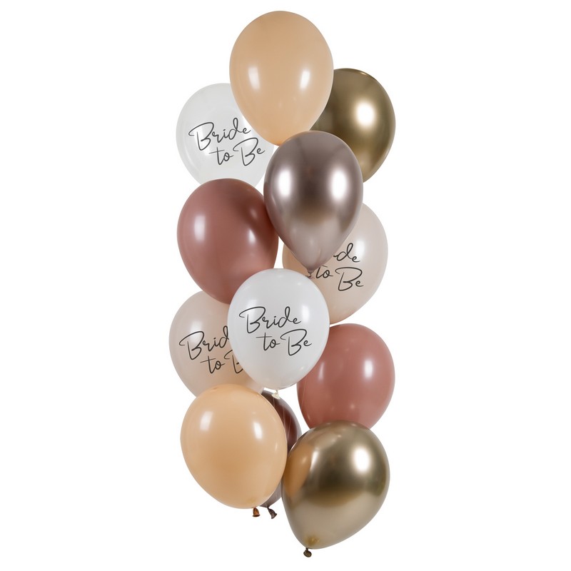 Bride To Be Latexballoner Multifarvet