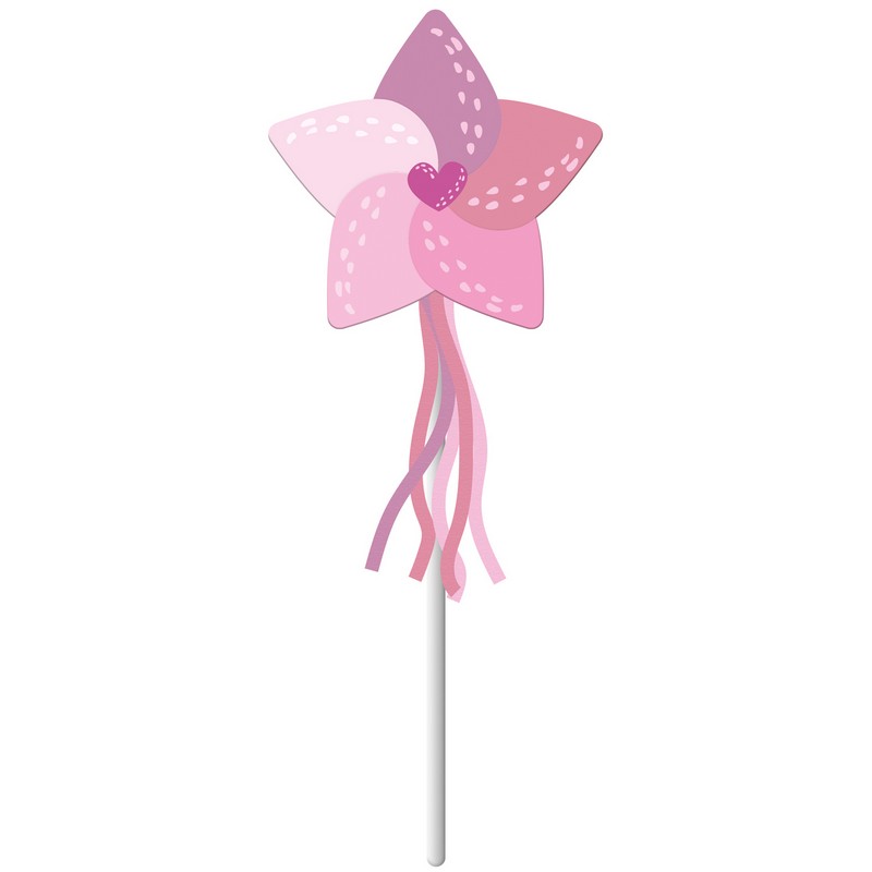 Prinsesse Tryllestav Pink (7 x 7 cm & 26 cm) | Prinsesse Stokke / Stave - Kropstilbehør - Temashop