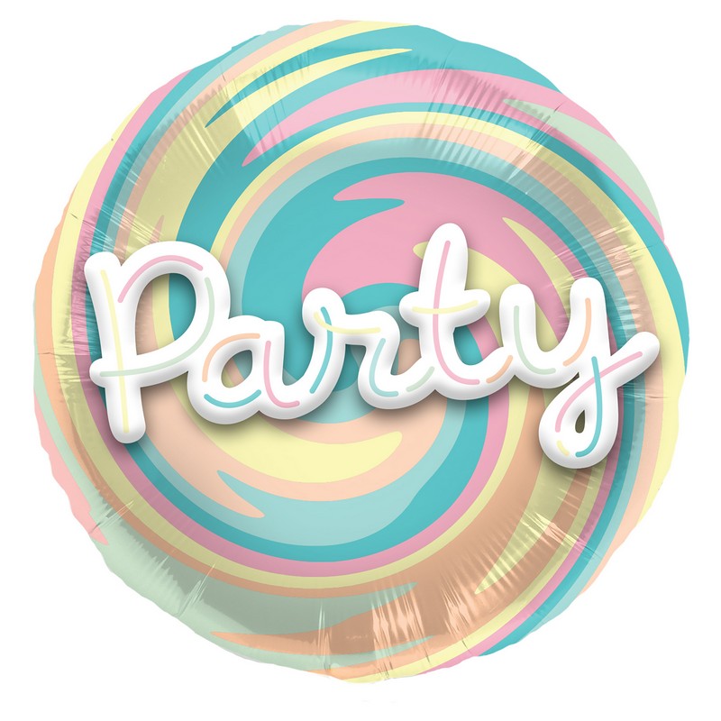 Party Folieballon Pastel - 1 sæt (56 cm) | Pastel Folieballoner - Temashop