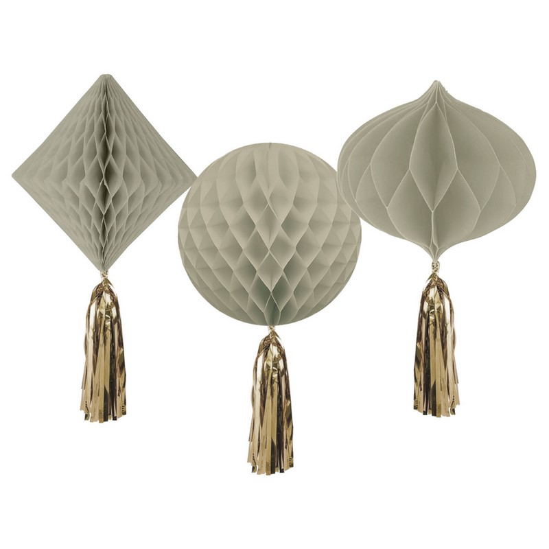 Honeycombs Crème Rose - 3 stk (25-30 cm) - Temashop