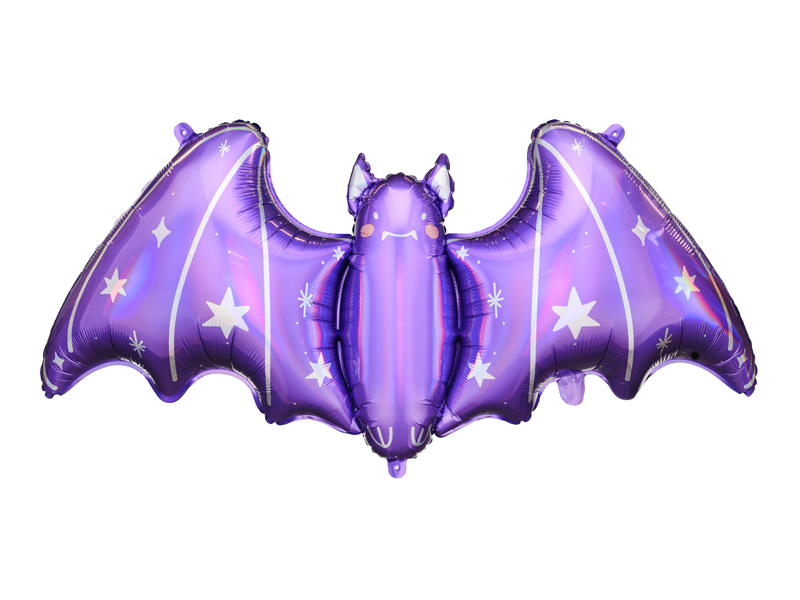 Flagermus Folieballon Lilla