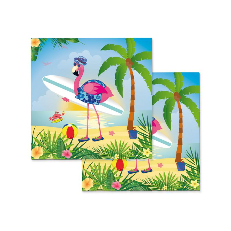 Flamingo Servietter - 20 stk (33 x 33 cm) | Flamingo Servietter - Temashop