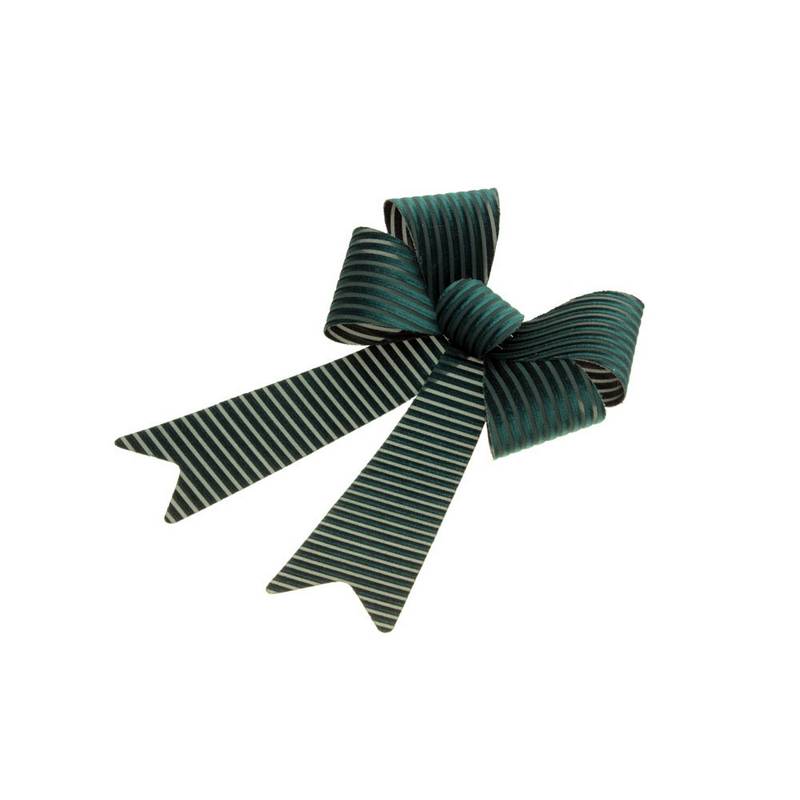 Fløjl Gavesløjfe Grøn - 1 stk (22,9 x 39,1 cm) | Grønt tema Bånd - Temashop