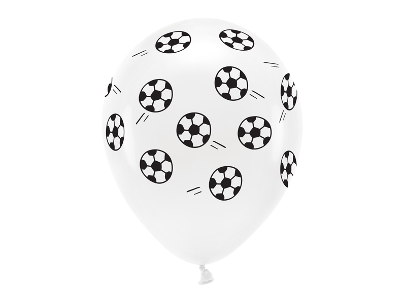 Fodbold Balloner Basic - 6 stk (33 cm) | Fodbold Latexballoner - Temashop