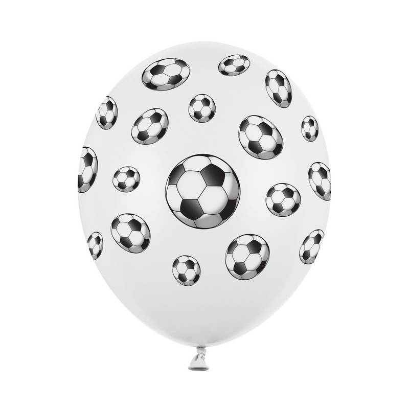 fodbold balloner pastel hvid festartikler fodbold foedselsdag