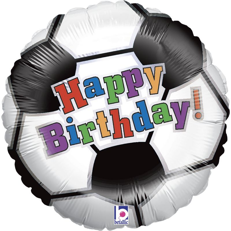 Fodbold Happy Birthday Folieballon