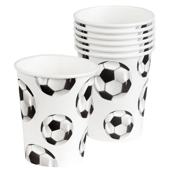 Fodbold Kopper - 10 stk (250 ml) | Fodbold Krus - Temashop