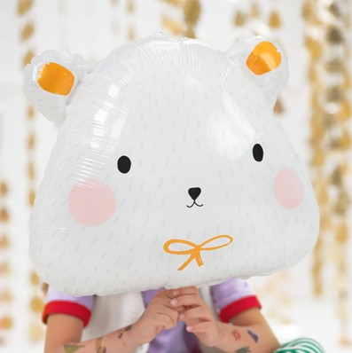 Folieballon Isbjørn